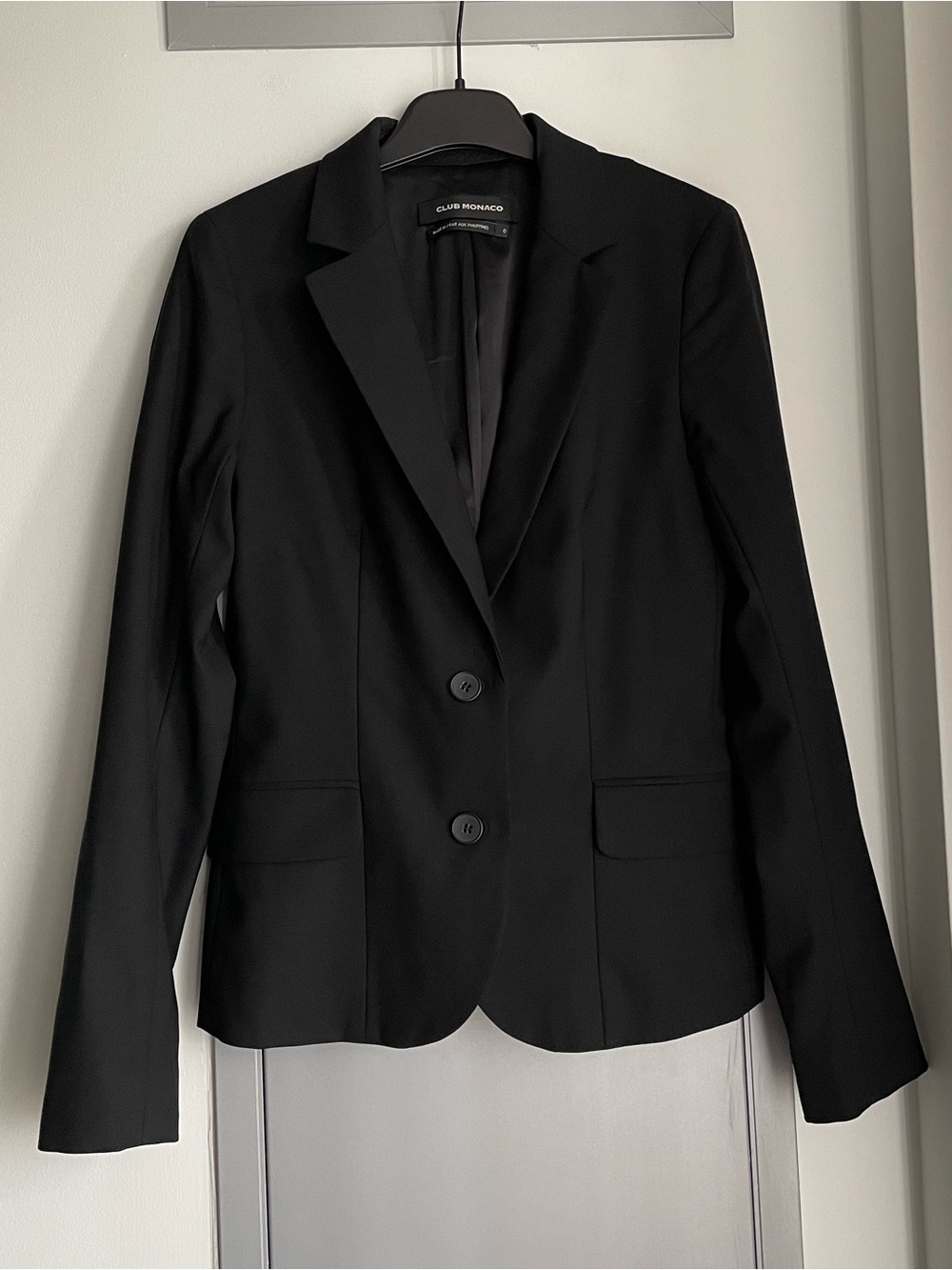VTG CLUB MONACO Manhattan Tex Black Blazer